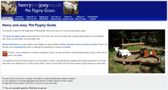 Desktop Screenshot of henryandjoey.co.uk